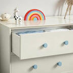 Ravinte 20 Pack Cabinet Knobs Light Blue Kitchen Cabinet Knobs Round Dresser Drawer Pulls Closet Door Pulls 1-1/5 Inch