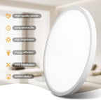TALOYA Flush Mount Ceiling Light,4 Pack,10 Inch,18W,5000K Daylight Super Slim LED Ceiling Light for Bedroom, Living Room, Kitchen, Laundry and Hallway