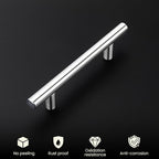 homdiy Kitchen Cabinet Handles Brushed Nickel Drawer Pulls 500 Pack 4in (102mm) Hole Centers Cabinet Pulls Brushed Nickel Cabinet Pulls Cupboard Handles Drawer Handles