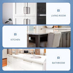 Ravinte 5 Pack Brushed Nickel Kitchen Cabinet Handles 10 Inch Cabinet Pulls Square Kitchen Hardware for Cabinet Drawer Pulls Drawer Handles Come with Screwdriver