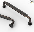 Asidrama 10 Pack 6.3 Inch(160mm) Oil Rubbed Bronze Kitchen Cabinet Handles, Cabinet Pulls Kitchen Cabinet Hardware for Cupboard Drawer Pulls