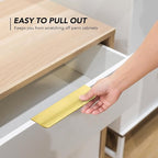 Ravinte Hardware 20 Pack Gold Cabinet Handles, 5 Inch (128mm) Finger Edge Pulls, 4 Inch Hole Center, Finger Pulls for Cabinets
