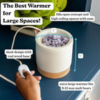 Happy Wax Clay Mod Max XL Warmer - Our Largest Warmer Ever! - Perfect for Great Rooms & Open Concept Spaces - for use with Scented Wax Melts