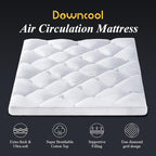 DOWNCOOL 3 Inch Full Mattress Topper, Ultra Thick and Fluffy Supportive Memory Foam Mattress Topper for Body Pain, Mattress Pad with Breathable Mesh Design for Deep Sleep, 75x54x3 Inches