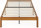 ZINUS Ellie 14 Inch Queen Bamboo Platform Bed Frame, Wood Slat Support, No Box Spring Needed, Easy Assembly, Brown