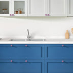 Ravinte 10 Pack Cabinet Knobs Purple Kitchen Cabinet Knobs Round Dresser Drawer Pulls Closet Door Pulls 1-1/5 Inch