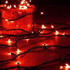 Connectable 240LED 88Ft 13Modes Christmas String Lights Indoor Outdoor | Extendable Green Wire Red Christmas Tree Lights with Timer | Twinkle Fairy Light Plug in for Xmas Tree Garden Decor(Red)