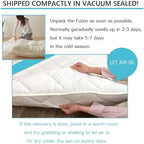 EMOOR Japanese Futon Mattress CLASSE Queen Made in Japan White, Foldable Floor Sleeping Bed Tatami Mat