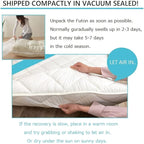 EMOOR Foldable Japanese Futon Mattress Topper CLASSE-Topper Tatami Floor Mattress Full, Made in Japan