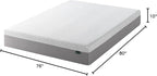 ZINUS 10 Inch Ultima Memory Foam Mattress [New Version], King, Fiberglass Free, Medium Firm Feel, Breathable Airflow Memory Foam, Certified Safe Foams & Fabric, Mattress in A Box