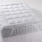 Royal Hotel Bedding Mattress Topper, King, 2 Inches Hypoallergenic Overfilled Down Alternative Anchor Bands Mattress Topper