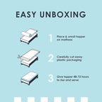 Mellow 1.5 Inch 5-Zone Memory Foam Mattress Topper, Calming Aloe Infusion, Dorm Essentials, Queen