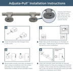 Franklin Brass Adjusta-Pull (10-Pack) Adjustable Drawer Pulls | Fits 1-3/8 to 6-5/16 Inch Hole Centers | Satin Nickel Cabinet Handles| Francisco P44365-SNM-B2