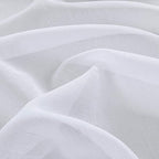 Treatmentex White Sheer Curtains Black Pompoms 63" inches Long Window Draperies for Boy's Room Bed Canopy 2 Panels Rod Pocket