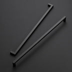Ravinte 10 Pack 18 Inch Square Cabinet Handles Matte Black Drawer Pulls Kitchen Hardware
