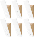 Homeforia Beech Wood Coat Hooks, High End Beech Wood & White Metal Wall Mounted Clothing Hooks, Mid-Century Modern Coat Hooks, Heavy Duty Wooden Hooks for Hanging Coats, Hats, Towels & More, Set of 6