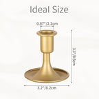 Gold Candle Holders Candlestick Holders: Set of 24 Candle Taper Holders Metal Candle Holders for Candlesticks for Wedding Centerpiece Party Chrismas Mantel Home Decor