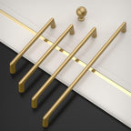 Amerdeco 10 Pack Champagne Bronze Cabinet Pulls 6.3 Inch(160MM) Hole Centers Kitchen Cabinet Handles Hardware Kitchen Handles for Cabinets Cupboard Handles Drawer Pulls ZH0041