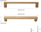 Burlywood Round 7-1/2in 8 Pcs Wooden Drawer Pulls Handle for Cabinets Kitchen Cabinet Door