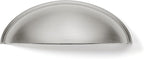 khtumeware 10 Pack 3-3/4" Drawer Pulls Brushed Satin Nickel Cabinet Cup Pulls Kitchen Hardware Cabinet Handles Drawer Handles Knobs 3-3/4 inch Hole Center