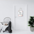 Inspirational Decor God is Within Her She Will Not Fall Psalm 46:5 Christian Gifts for Women Bible Verse Wall Art Scripture Wooden Hanging Sign for Kids Room Bathroom Bedroom Decor 8 x 10 Inches
