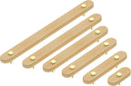 Wooden Drawer Pulls,6-Pack Beech Wood Drawer Handles 6.3in,Suitable for Kitchen, Living Room, Bedroom, Bathroom and Other Scenes,Gold