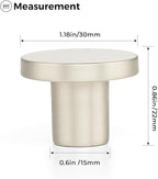 Ravinte 50 Pack Cabinet Knobs Brushed Nickel Kitchen Cabinet Knobs Round Dresser Drawer Pulls Closet Door Pulls 1-1/5 Inch