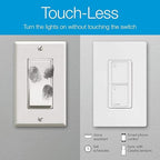 Lutron Caseta Original Smart Light Switch (Lutron Smart Hub Required), for Home, LED Lights, and Fans, 6 Amp, Single-Pole/3-Way, Neutral Required, PD-6ANS-LA, Almond, 12 Pack