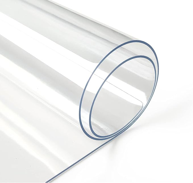 Deep Dream 1.5mm Clear Desk Cover Protector, 34×60 Inch Clear Table Protector, Rectangular Vinyl Desk Pad, PVC Plastic Table Cover for Office, Dresser, Night Stand, Computer & Writing Desk Tabletop