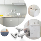 Cabinet Pulls Single Hole Cabinet Handles, 10 Pack Square Brushed Nickel Bar Cabinet Pulls Drawer Cabinet Knobs Cupboard Hardware Cabinet Handles, Stainless Steel Single Hole Cabinet Knobs