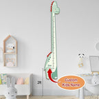 Personalized Growth Chart for Wall, Wooden Height Chart for Kids, Cute Height Measurement for Child/Girls/Boys, Baby and Toddler's Playroom/Kid's Room/Nursery Decor, Dinosaur