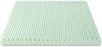 Best Price Mattress 4 Inch Egg Crate Memory Foam Mattress Topper with Calming Green Tea Infusion, CertiPUR-US Certified, Twin XL