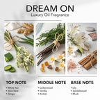 Dream On Diffuser Oil, 50mL 1.6 FL Oz, Luxury Hotel Scent Diffuser Oil for Home, Office & Spa, Fragrance Essential Oils for Aromatherapy, Aloe Vera & Cedarwood