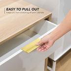 Ravinte Hardware 20 Pack Gold Cabinet Handles, 4 Inch (102mm) Finger Edge Pulls, 3 Inch Hole Center, Finger Pulls for Cabinets