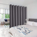 NICETOWN Wall Curtain for Bedroom, Room Divider Curtain for Doorways, Vertical Blind for Sling Door, Privacy Sound Reduction Curtains Room Dividers for Patio (Grey, 1 Panel, 8ft Tall x 8.3ft Wide)