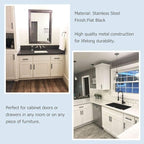 homdiy Black Drawer Pulls Cabinet Handles 10Pack - HD201BK Cabinet Door Handles 4-1/2 in Hole Centers Cabinet Hardware Modern Cabinet Pulls for Kitchen Cabintes