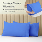 LuxClub 3 PC Sheet Set Bed Sheets Deep Pockets 16" Eco Friendly Wrinkle Free Cooling Machine Washable Hotel Bedding Silky Soft - Marine Blue Twin