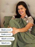Extra Deep Twin XL Sheet Set - 4 Piece Breathable and Cooling Sheets - Hotel Luxury Bed Sheets Set - Easy Fit - Soft, Wrinkle Free and Comfy Sheets Set - Sage Green Sheet Set with Extra Deep Pockets