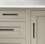 Khtumeware 2 Pack 8 Inch Matte Black Cabinet Handles - Drawer Pulls for Kitchen Cabinets, Cupboards, and Drawers - Hardware Handles