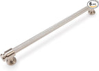 6 Pack 12-3/5 inch(320mm) Brushed Satin Nickel Kitchen Cabinet Handles Knurled Cabinet Pulls Silver Drawer Pulls Kitchen Cabinet Hardware Dresser Handles