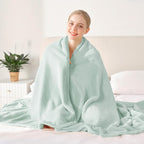 BEAUTEX Fleece Throw Blanket for Couch Sofa or Bed Throw Size, Soft Fuzzy Plush Blanket, Luxury Flannel Lap Blanket, Super Cozy and Comfy for All Seasons (50" x 60",Mint)
