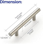 Ravinte 55 Pack 5'' Cabinet Pulls Brushed Nickel Stainless Steel Kitchen Drawer Pulls Cabinet Handles 3" Hole Center