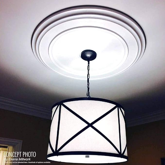 Ekena Millwork Bradford Ceiling Medallion, Clear Yellow