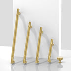 10 Pack Brushed Gold Knurled Cabinet Pulls 3 Inch(76mm) Kitchen Cabinet Handles Solid Zinc Alloy Cabinet Hardware Drawer Pulls