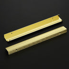 Ravinte Hardware 6 Pack Gold Cabinet Handles, 11.8 Inch (300mm) Finger Edge Pulls, 8.8 Inch Hole Center, Finger Pulls for Cabinets