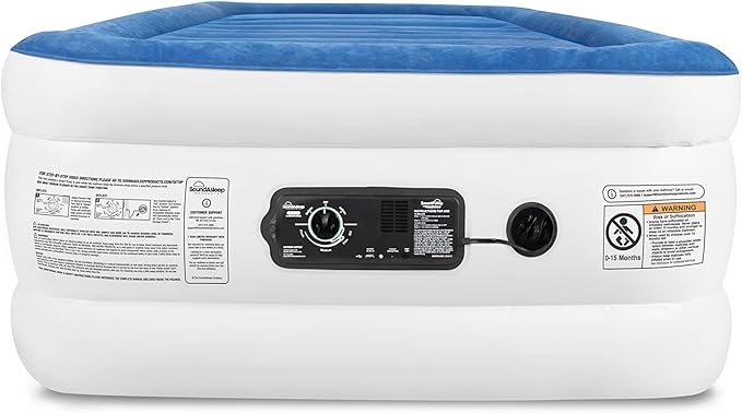 SoundAsleep Products CloudNine Series Air Mattress Includes Dual Smart Pump Technology - Twin XL Size
