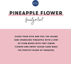 Capri Blue Pineapple Flower Reed Diffuser Set - Includes Reed Diffuser Sticks, Fragrance Oil, and Glass Bottle - Luxury Scented Room Fresheners - Cobalt Blue (8 fl oz)