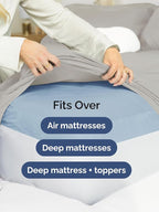 Extra Deep Twin XL Sheet Set - 4 Piece Breathable and Cooling Sheets - Hotel Luxury Bed Sheets Set - Easy Fit - Soft, Wrinkle Free and Comfy Sheets Set - Light Grey Sheet Set with Extra Deep Pockets