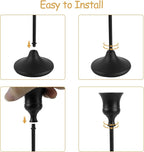 Black Candlestick Holders Set of 3, Metal Taper Candle Holders, Classic Decorative Candle Stick for Christmas, Wedding, Party, Dinner Tables,Home Décor