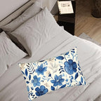 Throw Pillow Covers 16 x 24 Pillow Covers Set of 2 Couch Pillows for Living Room, Blue Throw Pillows with Invisible Zipper, Linen Accent Pillows Decorative Pillows Farmhouse Decor, Scandinavian J334